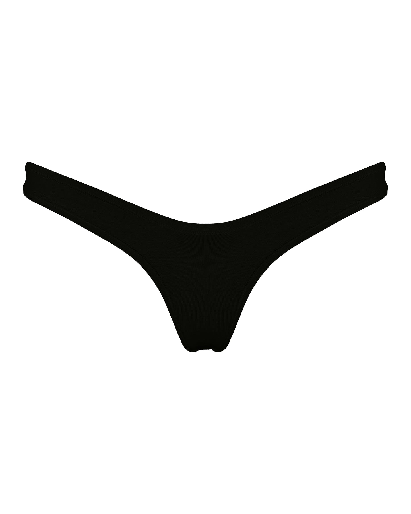 Cotton Low-Cut Panties, Black
