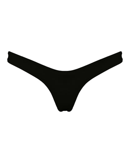 Cotton Low-Cut Panties, Black