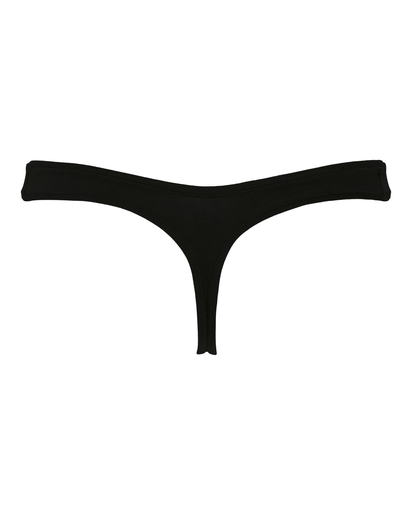 Cotton Low-Cut Panties, Black