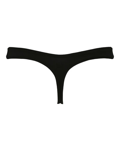 Cotton Low-Cut Panties, Black