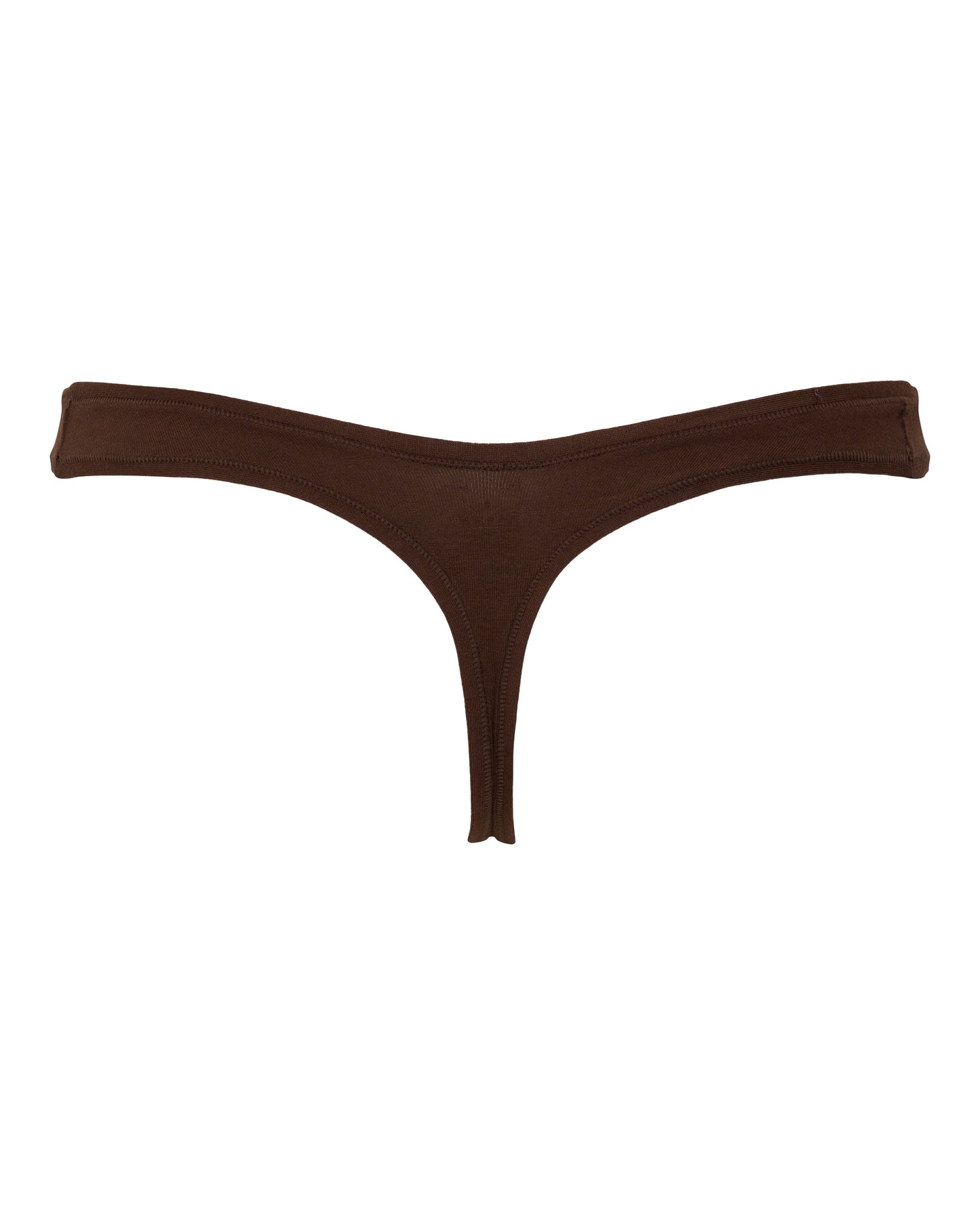 Cotton Low-Cut Panties, Coffee