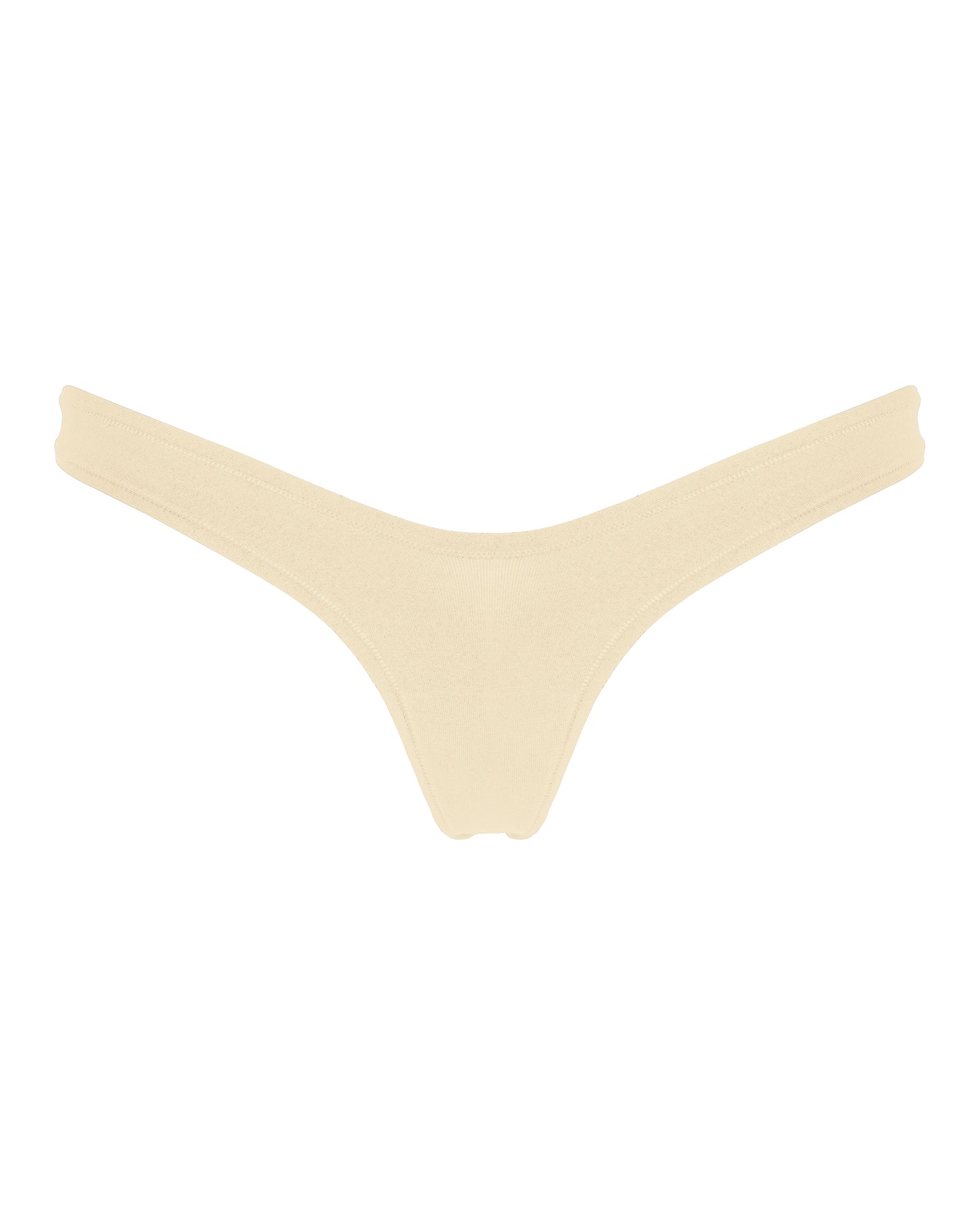 Cotton Low-Cut Panties, Cream