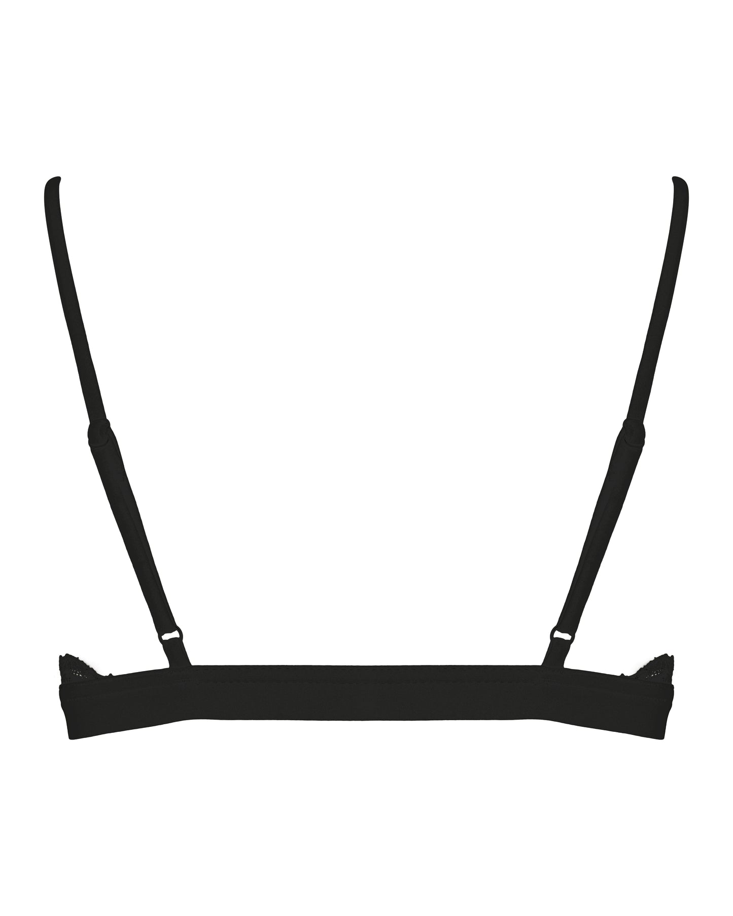 Lace Triangle Bralet, Black