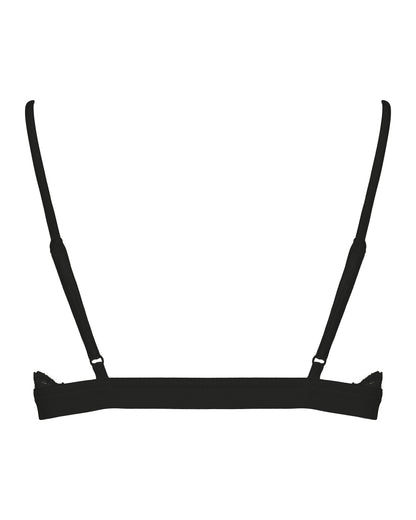 Lace Triangle Bralet, Black
