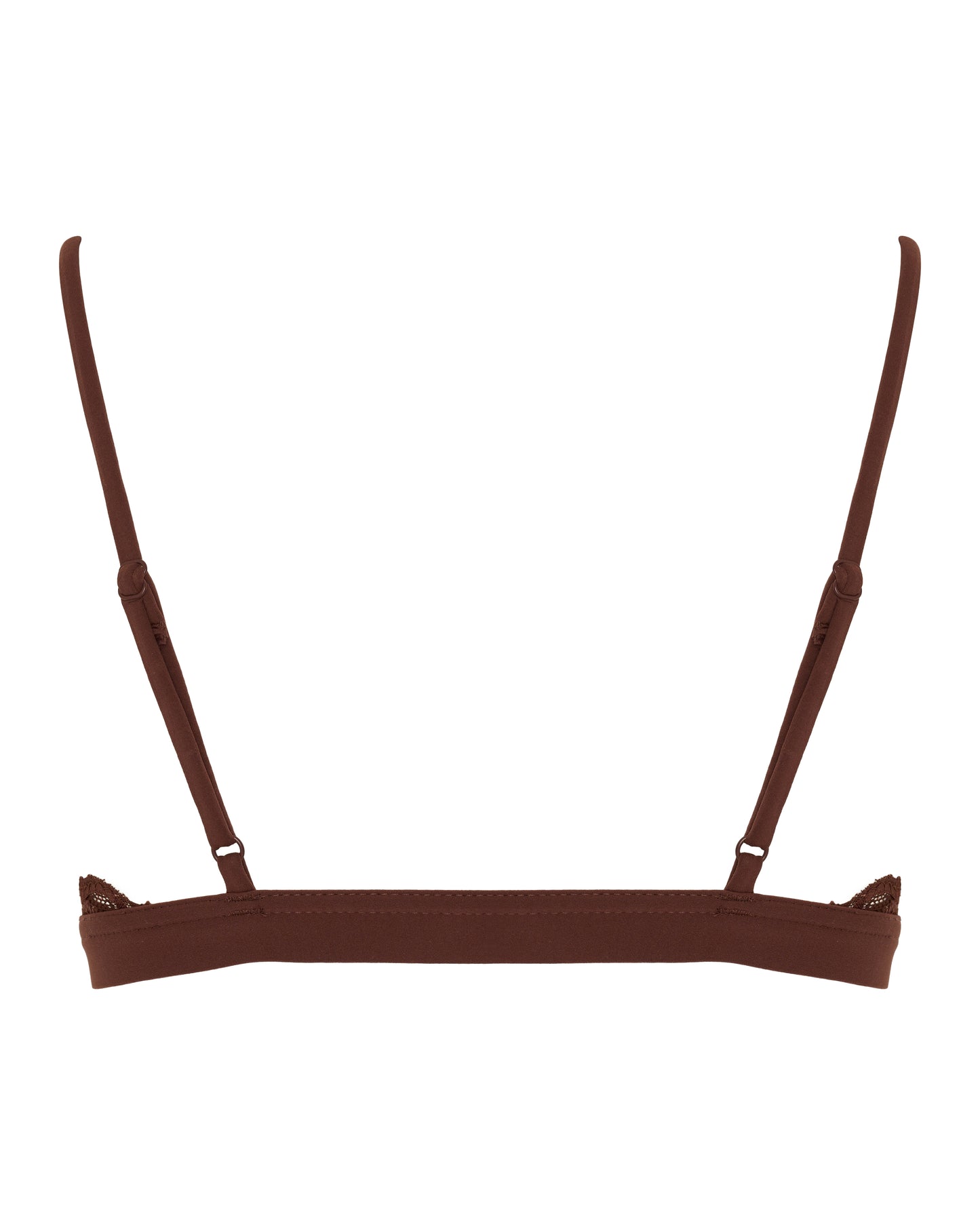 Lace Triangle Bralet, Coffee