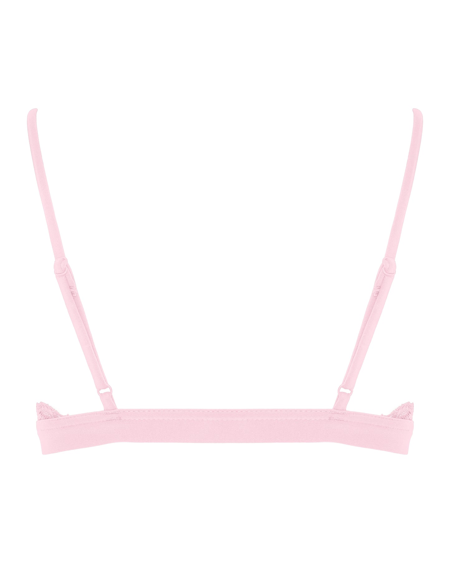 Lace Triangle Bralet, Pink