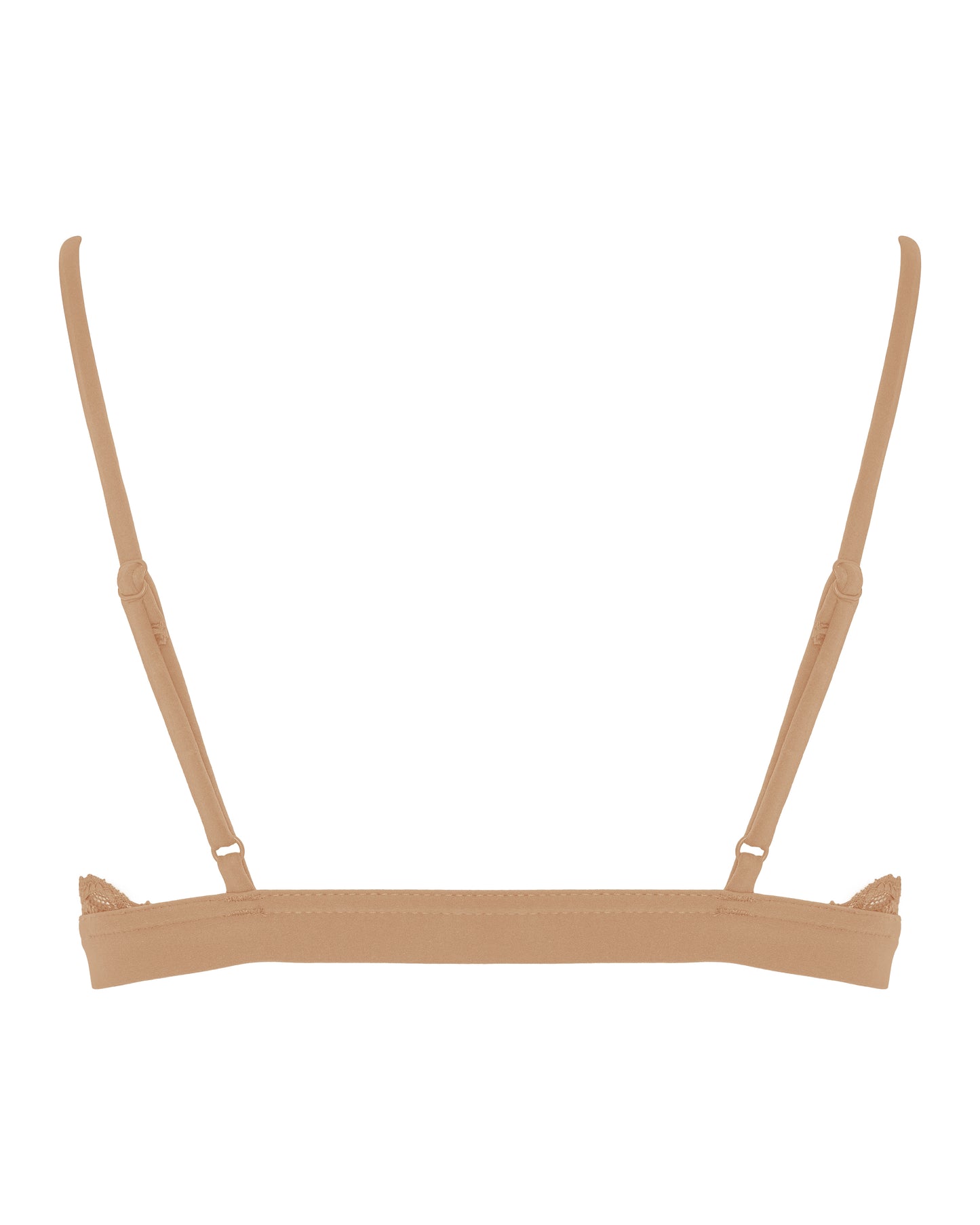 Lace Triangle Bralet, Tan