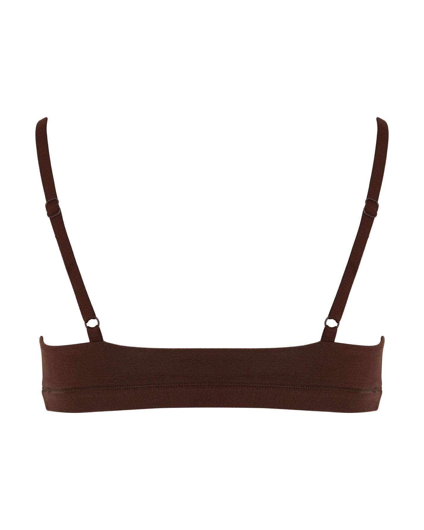 Cotton Scoop Bralet, Coffee