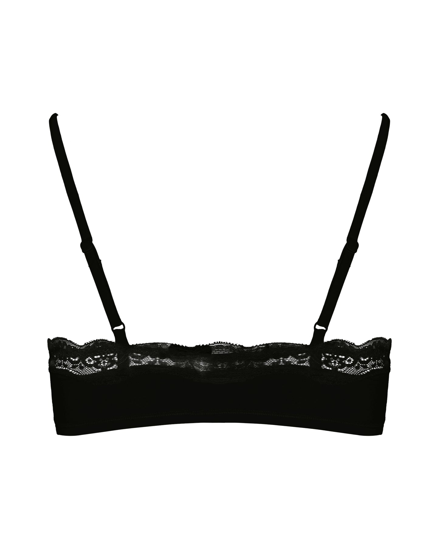 Lace Scoop Bralet, Black