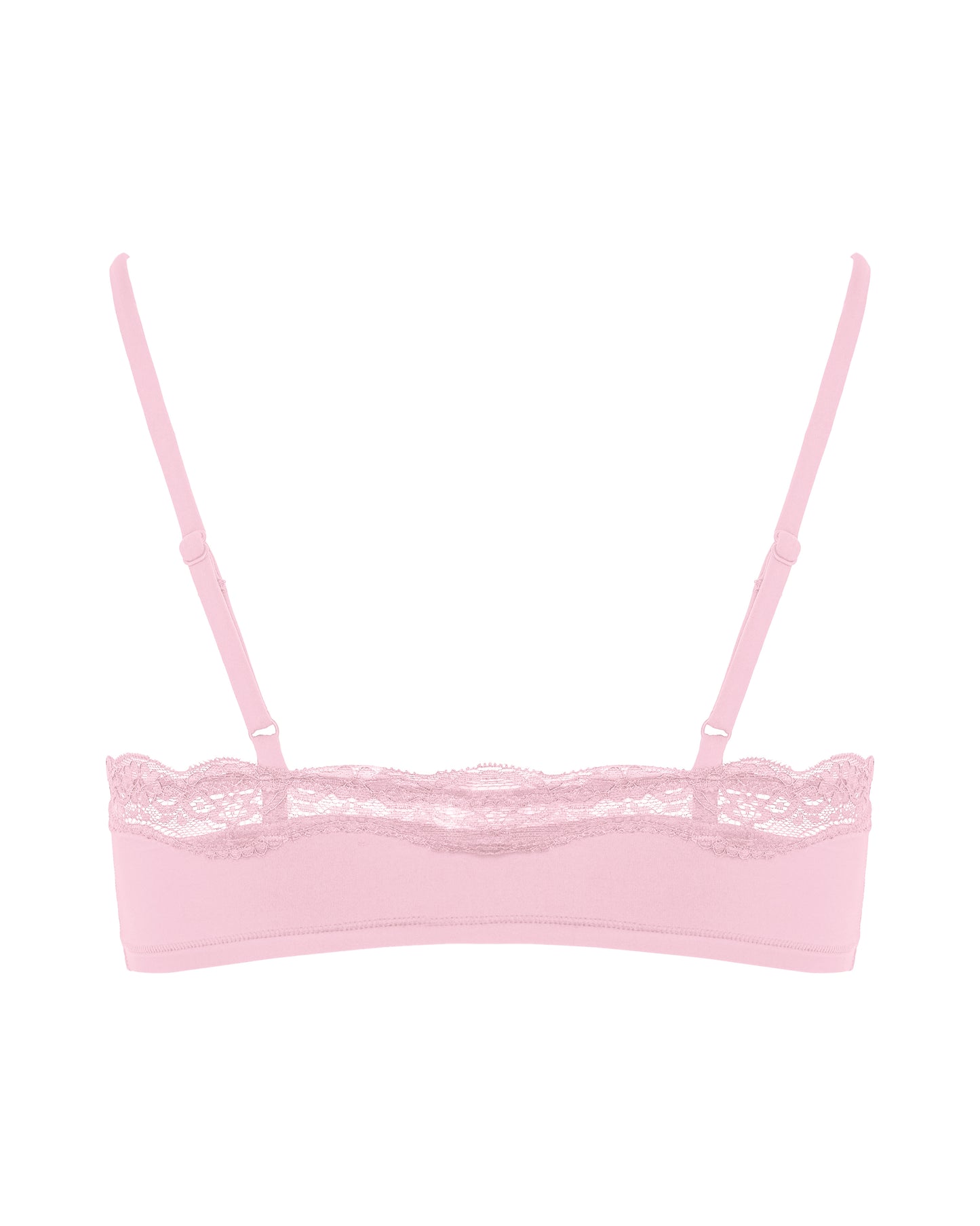 Lace Scoop Bralet, Pink