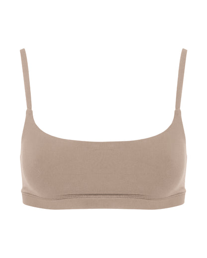 Scoop Bralet, Beige