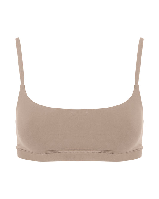 Scoop Bralet, Beige