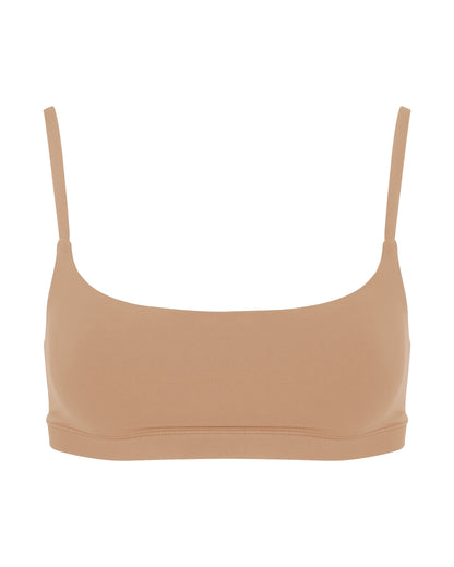 Scoop Bralet, Tan