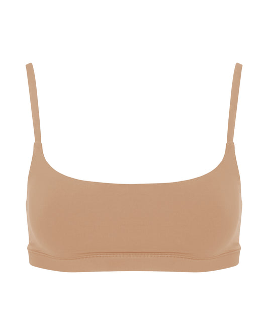 Scoop Bralet, Tan