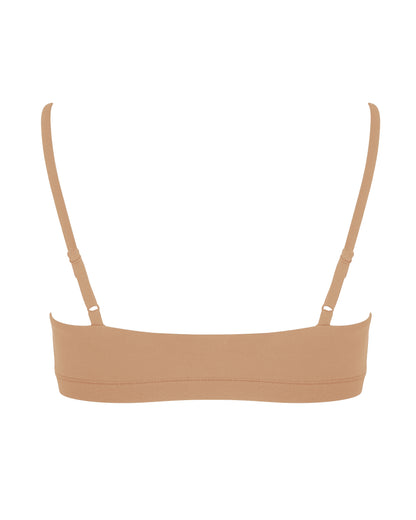 Scoop Bralet, Tan