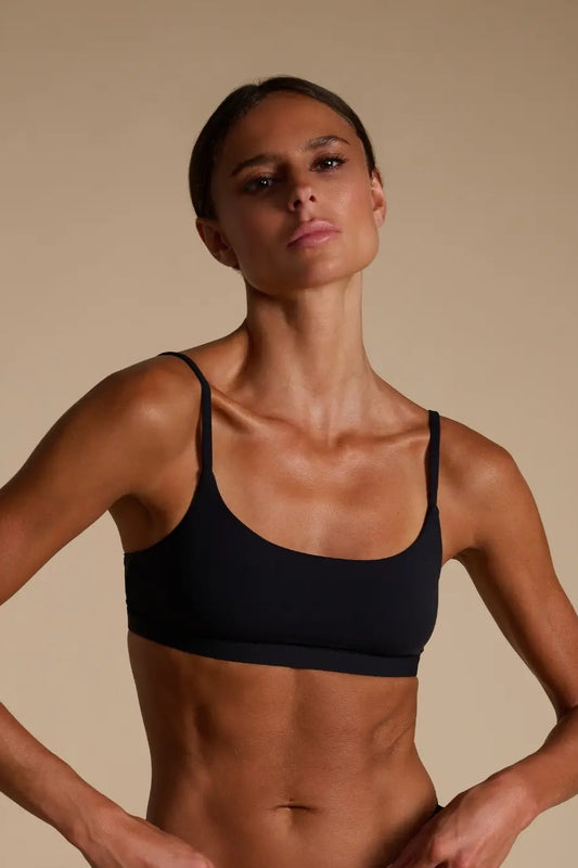 Scoop Bralet, Black